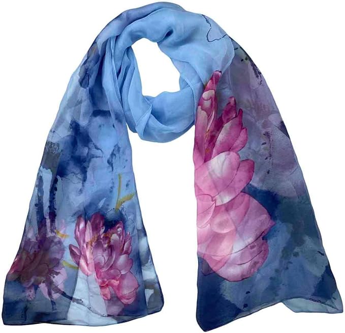 Xyueanlo Scarfs for Women Lightweight Scarves Fashion Print Floral Pattern Scarf Shawls