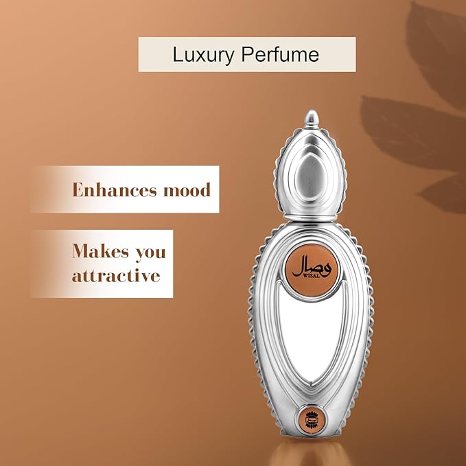 Ajmal Wisal Eau de Parfum for Women – 1.7 oz | Long Lasting Arabic Perfume | Fruity, Spicy, Woody Scent | Elegant Everyday Fragrance | Made in Dubai | Middle Eastern Luxury Perfume