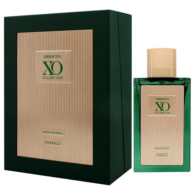 Orientica XO Xclusif Oud Emerald Extrait de Parfum – Fresh Aromatic, Bergamot, Ginger, Jasmine, Mint Leaves, Sandalwood, Musk, Amber, Oakmoss - Arabic Perfume for Men & Women – 2.0oz/60ml