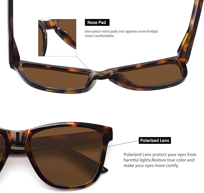MEETSUN Polarized Sunglasses for Women Men Trendy Classic Retro Designer Style