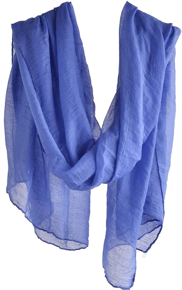 woogwin Women's Cotton Scarves Lady Light Soft Fashion Solid Scarf Wrap Shawl