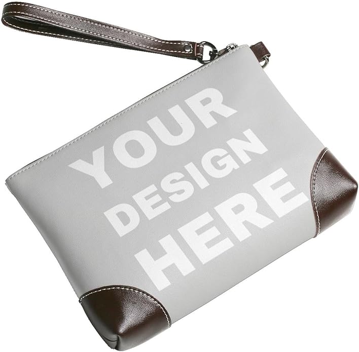 Custom Leather Wristlet Personalized Wallets For Women Men Wristlet Handbags Customized Clutch Purses For Women