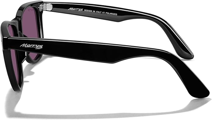 MERRY'S Classic Square Shape Polarized Sunglasses for Womens Mens Retro Designer UV400 Sun Glasses S6140