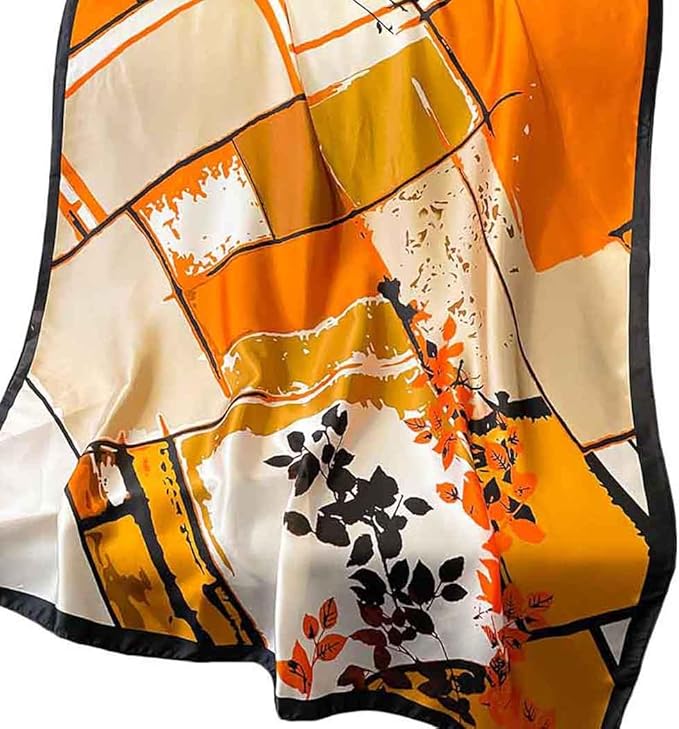 Pokeedioty Scarfs for Women Lightweight Head Scarf Fashion Scarves Elegant Floral Pattern Sunscreen Shawls and Wraps