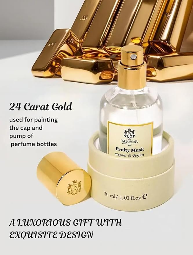 From France Fruity Musk for Women 30ml – Fruity Chypre Scent From France – Luxury Fragrance with Blackcurrant, Passion Fruit – Long Lasting Perfume With Lily and Vanilla Notes