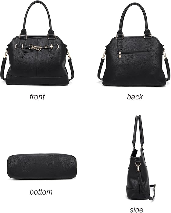 Women Tote Bag Handbags PU Leather Fashion Hobo Shoulder Bags with Adjustable Shoulder Strap