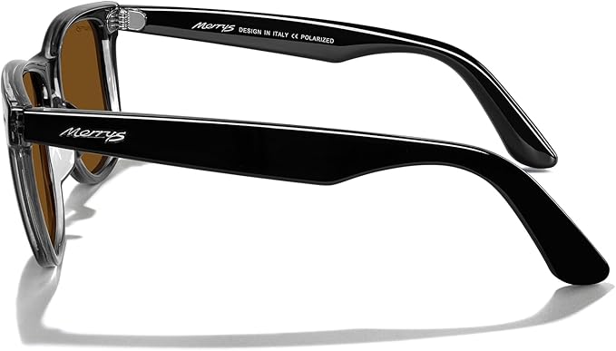 MERRY'S Classic Square Shape Polarized Sunglasses for Womens Mens Retro Designer UV400 Sun Glasses S6140