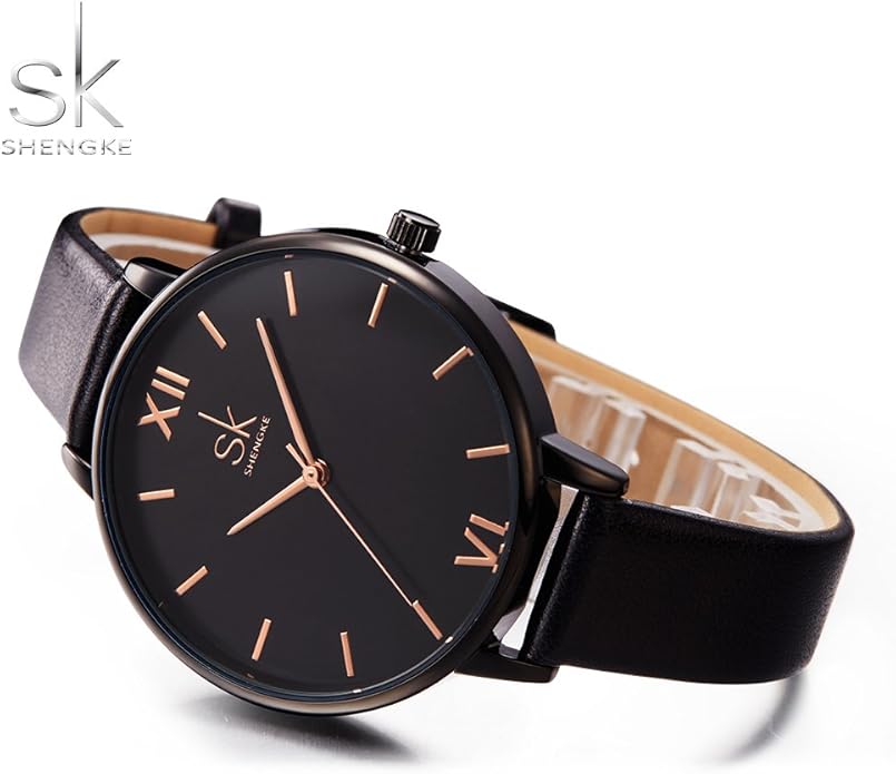 SHENGKE Simplicity Creative Women Watch Genuine Leather Elegant Women Watches Ladies Business Wristwatch