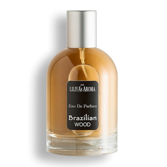 Liliya's Aroma Brazilian Wood Eau de Parfum for Men Tropical Woody Scent, Oriental Fragrance with Sandalwood 3.3 Fl Oz (Brazilian Wood)