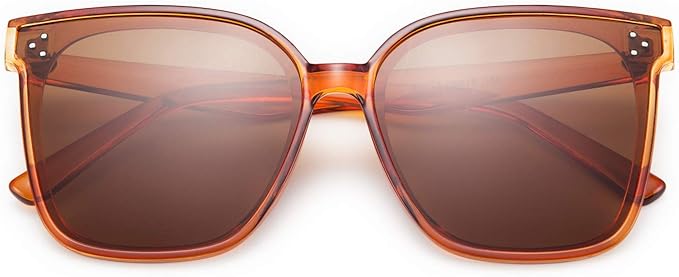 FEISEDY Oversized Polarized Sunglasses - UV400 Protection, Square Fashion Sun Glasses for Outdoor & Daily B2600