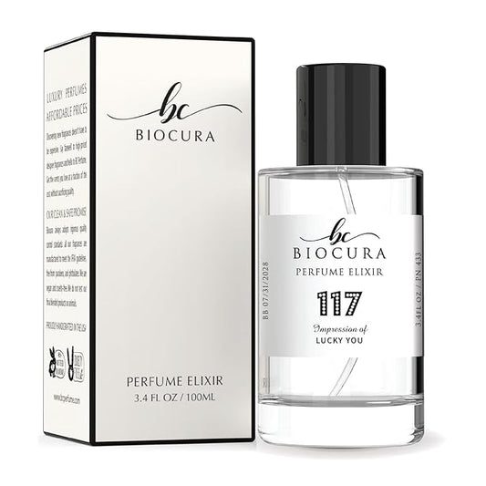 BC Perfume 117 Inspired by Emra Lucky You For Women Replica Fragrance Dupes Eau de Parfum Spray Bottle 3.4 Fl Oz/100ml-X1