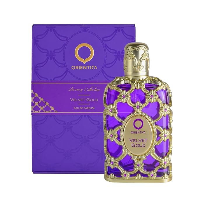 Orientica Luxury Collection Velvet Gold Eau De Parfum – Vanilla, Bergamot, Gourmand, Caramel, Violet, Patchouli, Rose, Musk, Animalic, Amber - Arabic Perfume for Men & Women – 2.7oz/80ml