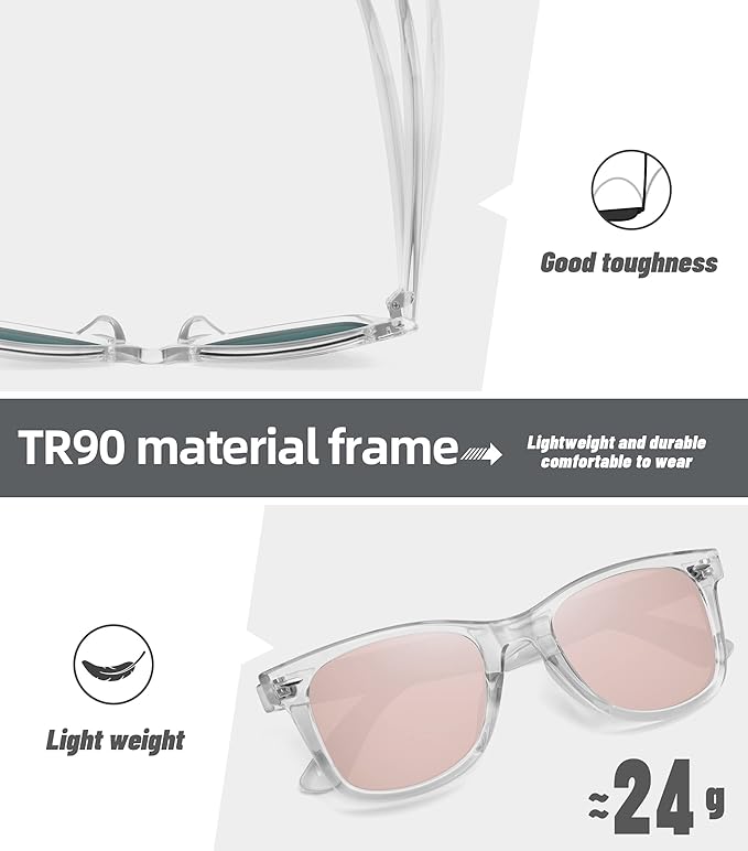 MEETSUN Polarized Sunglasses for Women Men Classic Retro Square Frame Driving Sun Glasses UV Protection