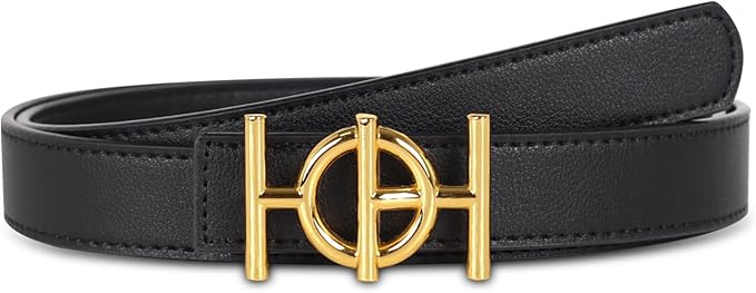 Relang Women's Belts with Gold Buckle, Fashion Waist Band, Elegant Ladies' Belt, Gift for Women