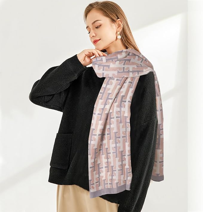 EXTREE Scarfs for Women Pashmina Silky Shawl Wrap for Evening Dressing Blanket Open Front Poncho Cape