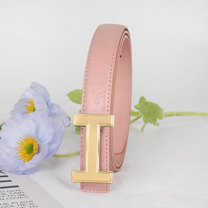 Relang Women's Belts with Gold Buckle, Fashion Waist Band, Elegant Ladies' Belt, Gift for Women