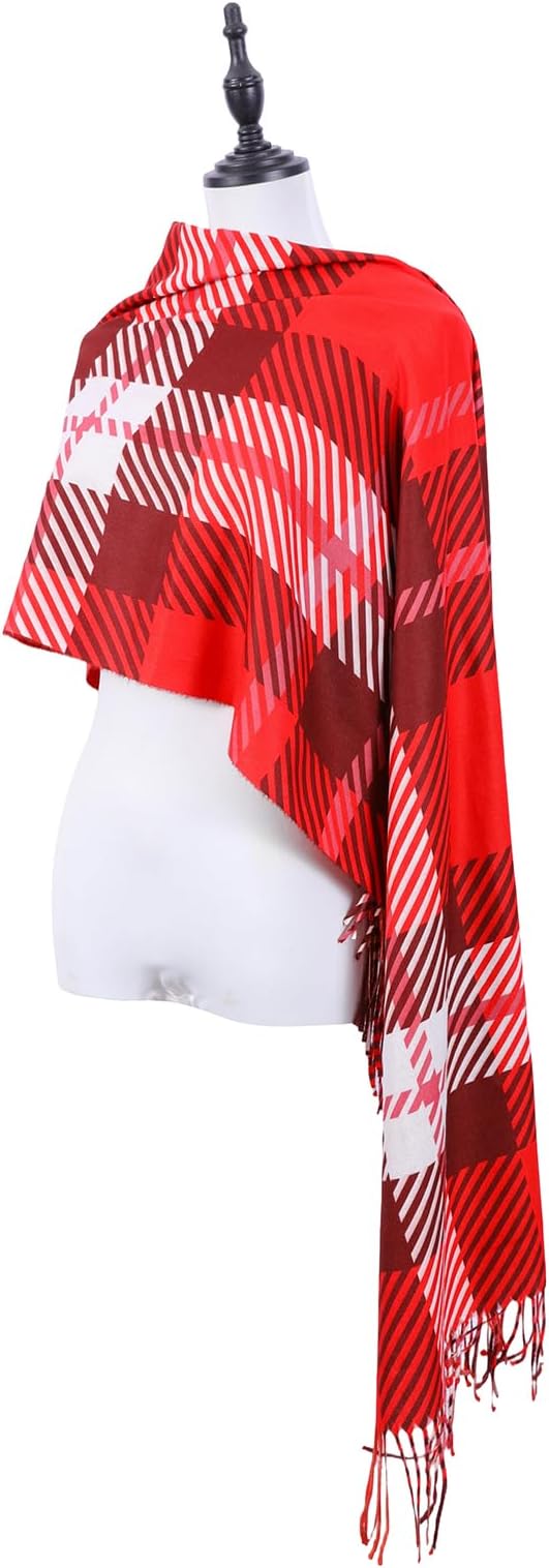 Scarf Shawl Wraps for Women Pashmina Soft Cashmere Scarf Printed Large Blanket Scarf Warm for Fall Winter
