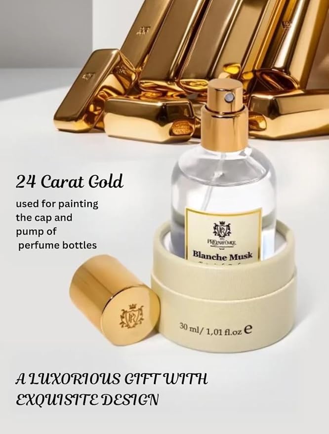 PREparfume From France Blanche Musk for Women 30ml – Fresh Floral Aldehyde Scent From France – Luxury Fragrance with Aldehydes, Rose – Long Lasting Perfume With Tea Leaves Notes