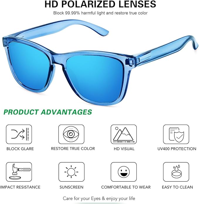 MEETSUN Polarized Sunglasses for Women Men Trendy Classic Retro Designer Style