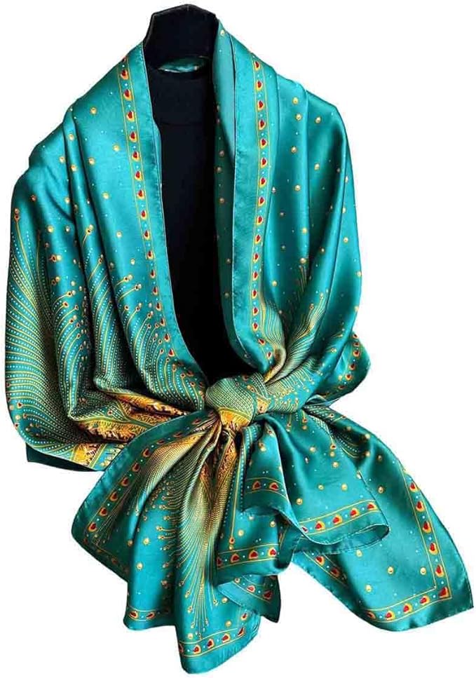 Xyueanlo Scarfs for Women Lightweight Scarves Fashion Print Floral Pattern Head Scarf Wraps Shawls