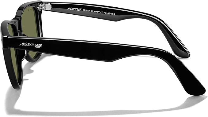 MERRY'S Classic Square Shape Polarized Sunglasses for Womens Mens Retro Designer UV400 Sun Glasses S6140