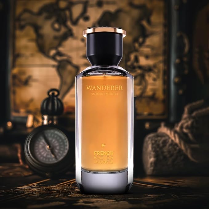 French Factor Wanderer Homme Intense Men’s Perfume | Premium Long-Lasting Eau De Parfum | Elegant All-Day Fragrance | 100ml (3.3 fl oz)
