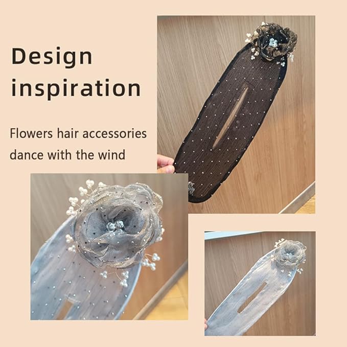 Ball Hair Accessory for Thick Hair - 2024 Bun Maker Twister, Lazy Curler Deft Clip, Fast Snap Roll Tool, Flower Roller Styling Accessories for Women Girls (6PC)