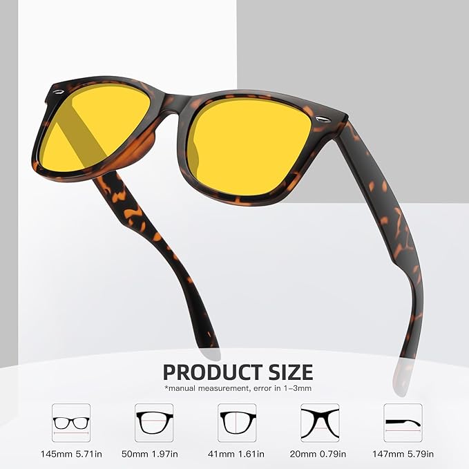 MEETSUN Polarized Sunglasses for Women Men Classic Retro Square Frame Driving Sun Glasses UV Protection