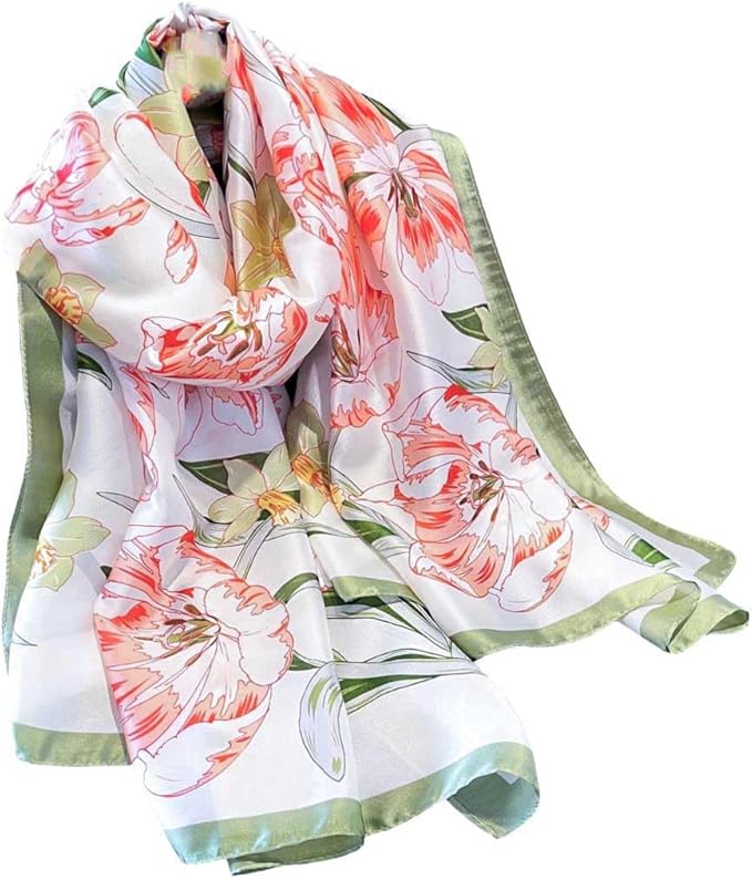 Xyueanlo Scarfs for Women Lightweight Scarves Fashion Print Floral Pattern Head Scarf Wraps Shawls