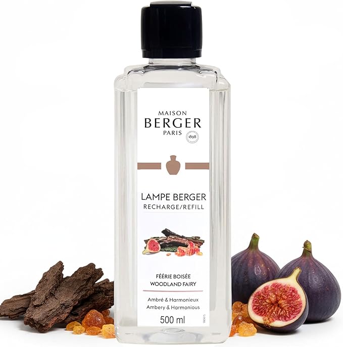 MAISON BERGER Woodland Fairy Lampe Berger Refill, 500 ml (16.9 fl oz), 2-in-1 Catalytic System, Neutralizes Odors and Diffuses Fragrance, Berries, Woods, Made in France
