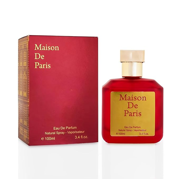 Maison De Paris for Women, Eau de Parfum Natural Spray | Floral and Oriental Notes | Sensual and Fresh Fragrance, for all Skin Types | Casual and Formal Wear, 3.4 Fluid Ounce/100 Ml