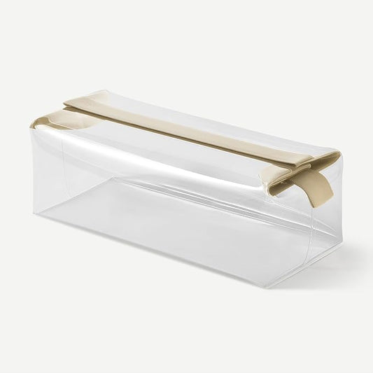 Cadence Parcel - Clear Kit with Magnetic Closure - Durable and Leak-Resistant Travel Toiletry Kit - Modular Design - Hygiene Bag for Travel Essentials - 4 Qt - Pebble