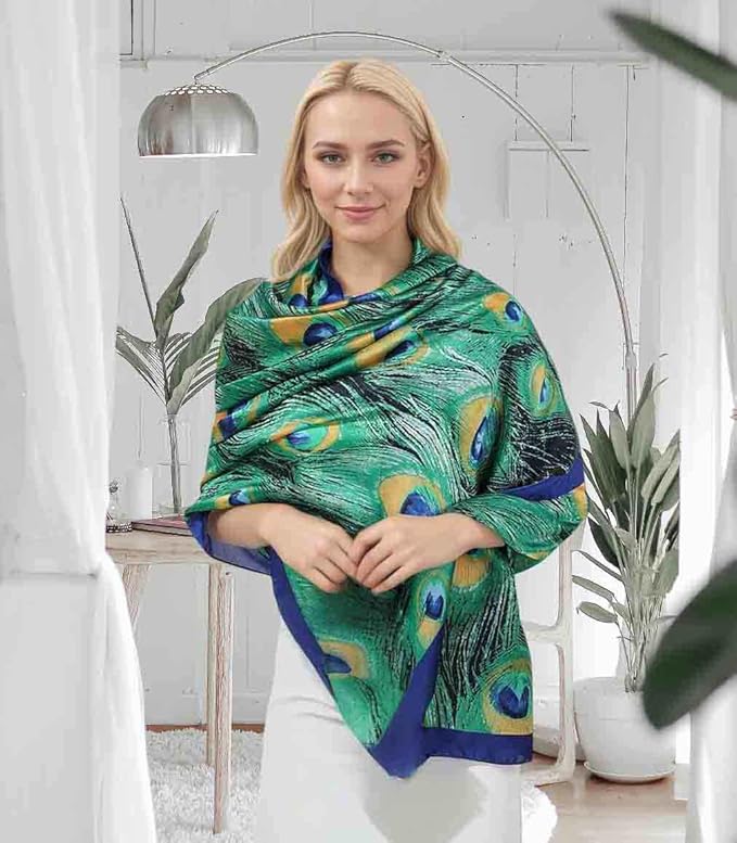 Xyueanlo Scarfs for Women Lightweight Scarves Fashion Print Floral Pattern Head Scarf Wraps Shawls