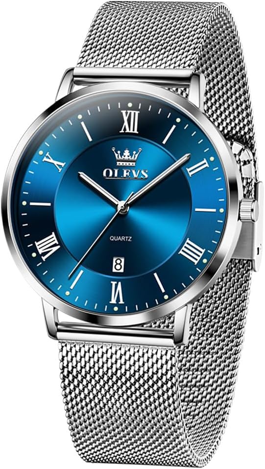 OLEVS Mens Gold Watches Analog Quartz Business Dress Watch Day Date Stainless Steel Classic Luxury Luminous Waterproof Casual Male Wrist Watches