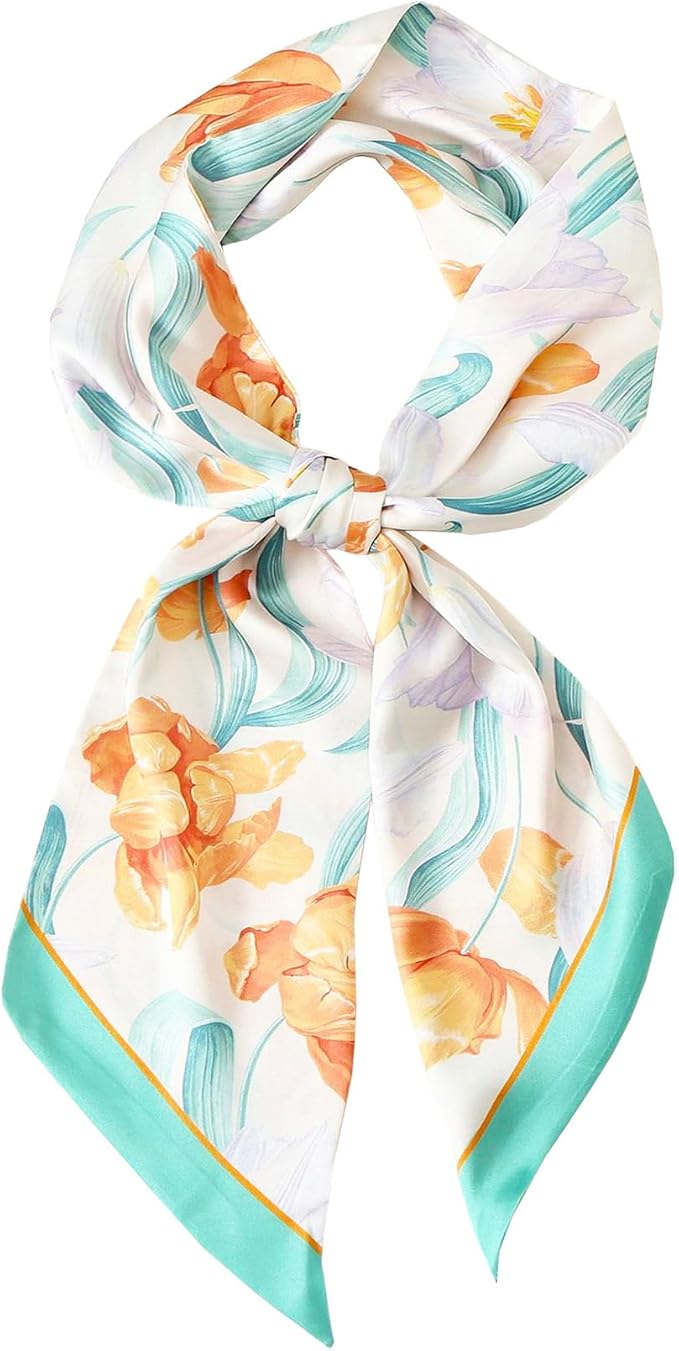 Purse Scarf For Handbags Head Scarves For Women's Hair Bags Scarfs Long Skinny Scarves Fashion Silky