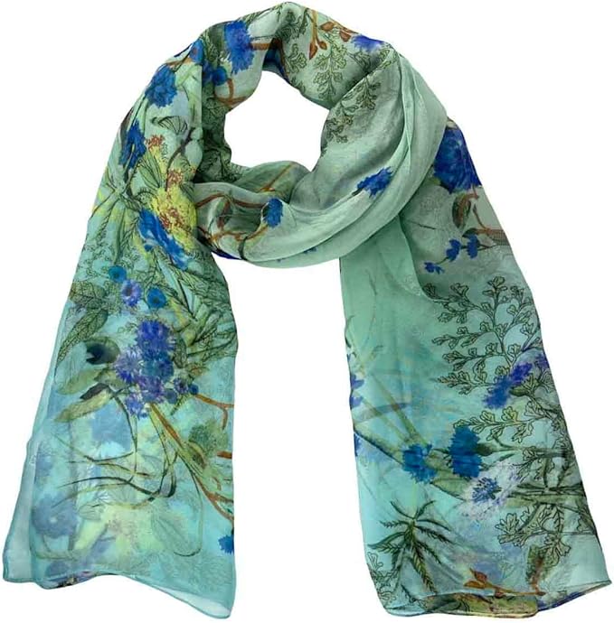 Xyueanlo Scarfs for Women Lightweight Scarves Fashion Print Floral Pattern Scarf Shawls