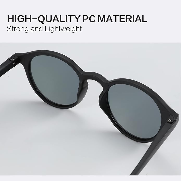 ZENOTTIC Polarized Round Sunglasses, Stylish Sunglasses for Men and Women Retro Classic, Multi-Style Selection