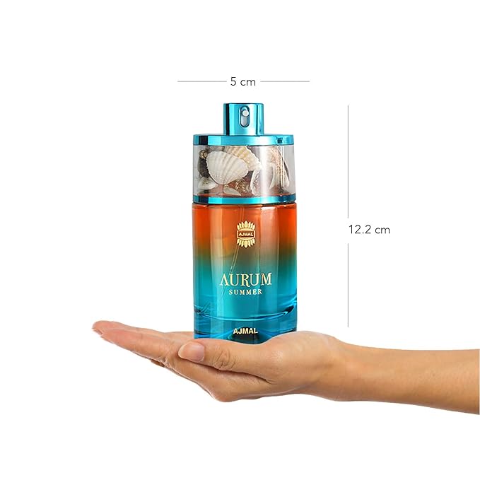 Ajmal Aurum Summer Eau de Parfum for Women, 2.5 fl oz / 75 ml, Fresh Floral Fruity Summer Fragrance, Long Lasting Women’s Perfume, Made in Dubai