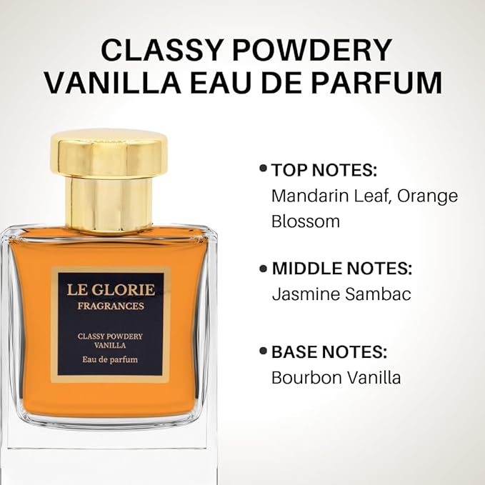 Inspired by D-ii.or Ad.d-ict, Classy Powdery Vanilla EDP, Long Lasting Luxury Perfume Spray for Women, Cruelty Free - 1.7 oz 50ml