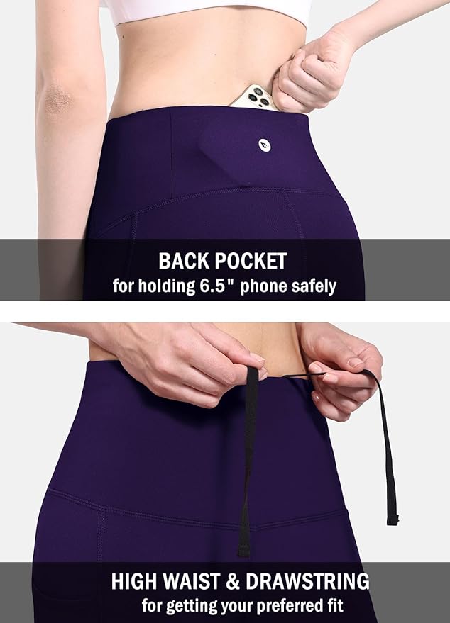 baleaf Winter Clothing Women Leggings Fleece Lined Tights Thermal Warm Thick Cold Weather Gear 1 Pockets