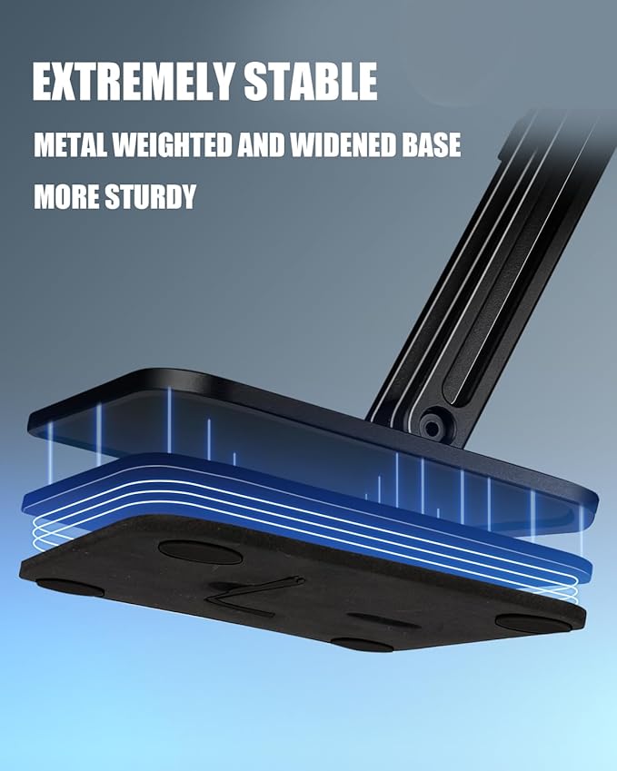 Magnetic Phone Stand for Desk, Foldable & Adjustable Magnetic iPhone Stand Holder with Non Slip Pad for Desk/Home/Office, Compatible with iPhone 16/15/14/13 All Series