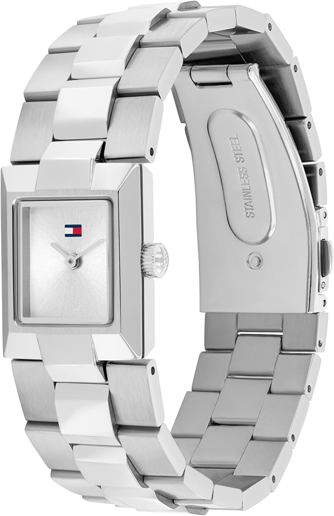 Tommy Hilfiger Women's 2H Quartz Bracelet Watch - Jewelry-Inspired, Square Design - 3 ATM Water Resistance - Elegant and Versatile Timepiece - Gift for Her - 20.5mm