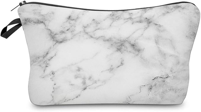 Deanfun Cosmetic Bag for Women, Durable Roomy Marble Makeup Bags Travel Waterproof Toiletry Bag Accessories Organizer Gifts (51973)