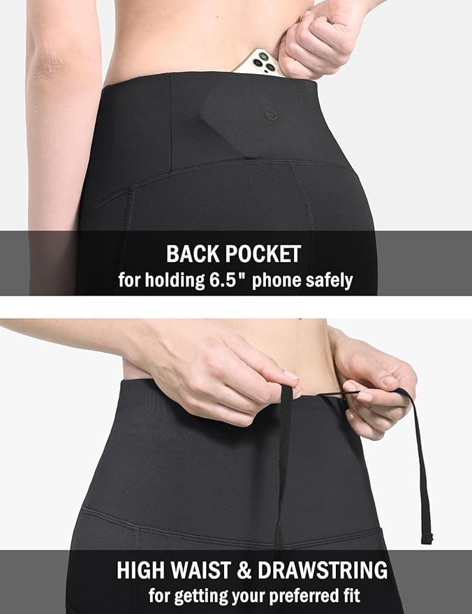 baleaf Winter Clothing Women Leggings Fleece Lined Tights Thermal Warm Thick Cold Weather Gear 1 Pockets