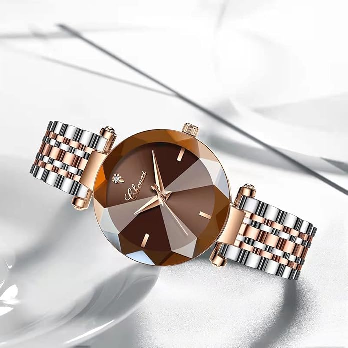 Fashion Watches for Women Rose Gold Stainless Steel Mesh Band Watch Elegant Ladies Gifts Waterproof Wrist Watch