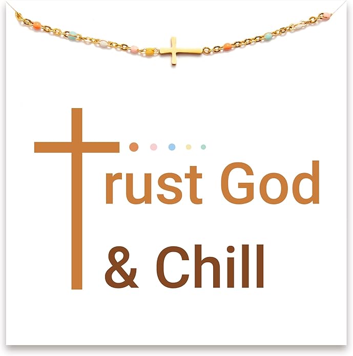 STORYJEWELLERY Christian Gifts for Women, Religious Confirmation and Baptism Gifts, Cross Bracelet for Women, Easter Gift, Encouragement Presents, Christian Jewelry