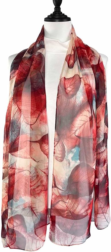 Xyueanlo Scarfs for Women Lightweight Fashion Floral Printed Scarves Neck Scarf Sunscreen Wraps Shawls