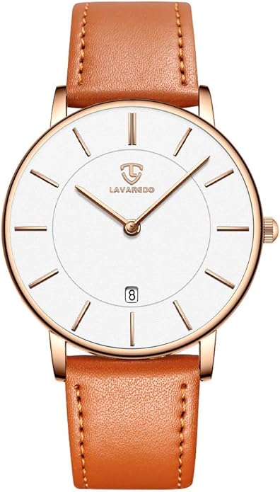 BEN NEVIS Watch, Mens Watch, Minimalist Fashion Simple Wrist Watch Analog Date with Leather Strap