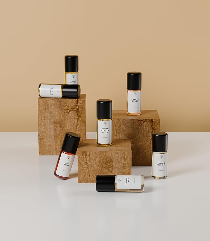 Eternal perfume Oils Travel Size Mini Mist Gift Set 7 Piece Collection perfumes for women unisex Long Lasting perfume sets for womens 7 x 3 ml/0.17 FL Oz Gift Set for Women