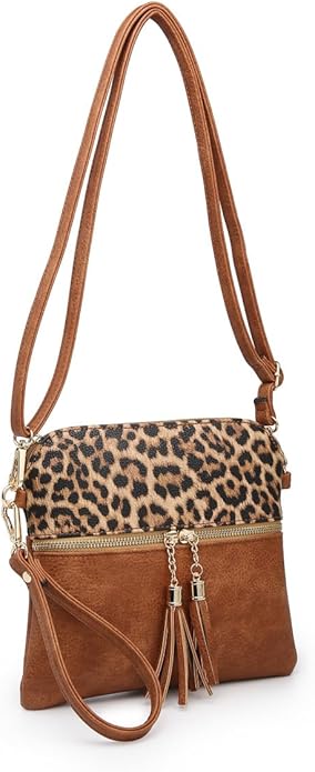 Nude Cheetah Saddle Bag by Jen & Co